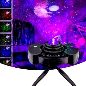 Awesome Bedroom Light, Galaxy Star and Moon, Colourful Projector on Tripod-Party
